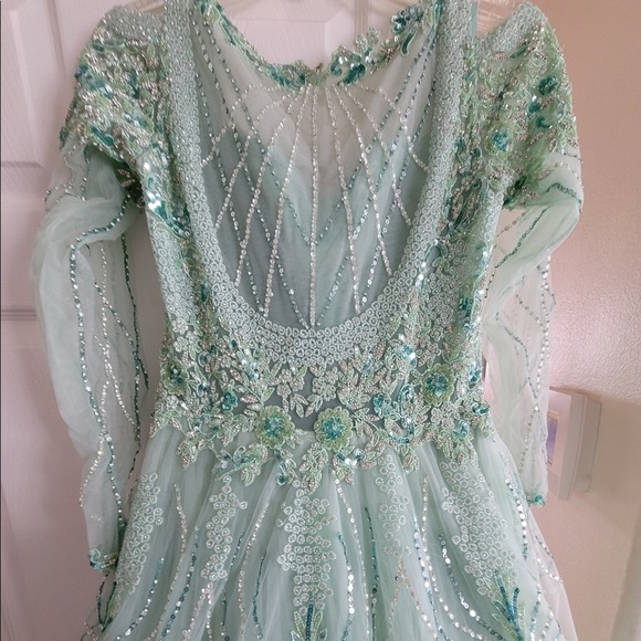 Luxurious long sleeve ballgown - Picture 7 of 16